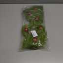 17 Inch Christmas Tree Picks, 6 PCS Lime Green Furry Curly Stems with Red Glitter Balls, Flexible Christmas Tree Topper Decorations for Holiday Arrangements, Wreaths & Table Christmas Decor