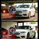 Ultrasonic Rodent Repellent for Car Engines, Under Hood Mouse Repellent with 4 LED Strobe Lights, USB Powered, Keep Rats, Mice and Squirrels Away from Vehicles, RVs, Garages, Attics (2, Black)