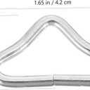 BESPORTBLE 40Pcs Zinc Plated Steel Triangular Rings 1.65X0.98In for Trampoline Replacement Bags Purses Crafts and DIY Accessories