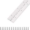 Piano Hinge 36 Inch x 1.5 Inch Stainless Steel Continuous & Piano Hinge Heavy Duty Piano Hinges, 0.04" Leaf Thickness, 0.5" Knuckle Length, Screw Included