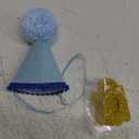 Pet Birthday Hat with Interchangeable Numbers 1-10 | Adjustable Pet Party Cone Hat for Dogs & Cats | Puppy Birthday Photo Props for 1st to 10th Birthday Celebrations (Blue Birthday Pet Hat)