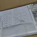 30 Vinyl Roll Holders for Cricut Cart, Rolling Craft Cart with 3 Fabric Drawer, Craft Organization and Storage Compatible with Cricut Maker Machine, Crafting Table Workstation, White, Patent Pending (Large)