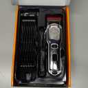 oneisall Dog Clippers for Grooming for Thick Heavy Coats/Low Noise Rechargeable Cordless Pet Shaver with Stainless Steel Blade/Waterproof Dog Shaver for Dogs Pets and Animals (Silver)