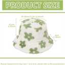 Fuzzy Bucket Hats Plush Bucket Cap Warm Soft Adjustable Winter Spring Furry Fisherman Bucket Hat for Women Men