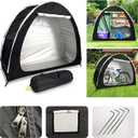 Bike Cover Storage Heavy Duty Storage Tent Outdoor Portable Bicycle Tent PU4000 Waterproof Cloth Durable 210D Oxford Fabric,Protect Against Wind, Rain, Snow, Dust W/Travel Bag (Black)