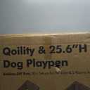 25.6" H Indoor Dog Playpen, 18 Panels, White