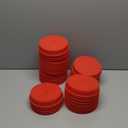 Caplugs T-1092 T Series, Plastic Tapered Cap and Plug, Red LD-PE, Protective Closures, Dust & Moisture Seals, MIL Spec, SAE Fittings, EZ Remove, Cap OD 5.61" x Plug ID 5.87", Pack of 50 (99190775)