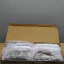 Delamu 2-Tier Multi-Purpose Bathroom Under Sink Organizers and Storage, Stackable Kitchen Pantry Organization, Pull Out Medicine Cabinet Organizer with Movable Dividers, Amber, 4 Pack