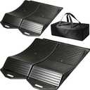 4Pack Tire Saver Ramps for Flat Spot and Flat Tire Prevention Tire Cradles Set with Interlock Design Plastic Car Ramps with Storage Carrying Bag for RV,Trailer,Truck