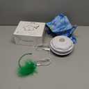 Rechargeable Automatic Cat Toy, 3-Mode Touch-Activated Interactive Toy with Random Motion, Concealed Feather & Squeaky Sound for Indoor Cats & Kittens (Blue)