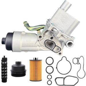 55565388 55566784 Oil Cooler Filter Housing Assembly for Chevy Cruze Sonic Buick Encore Trax 1.4L Turbo 2011-2021, Replace 918428 650039 88179-91400, with Gaskets