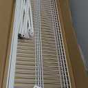 HAUSHOF Closet Shelves Wall Mounted 4-Pack, 4 ft x 12in White Wire Shelving for Laundry Room, Closet, Basement Organization and Storage