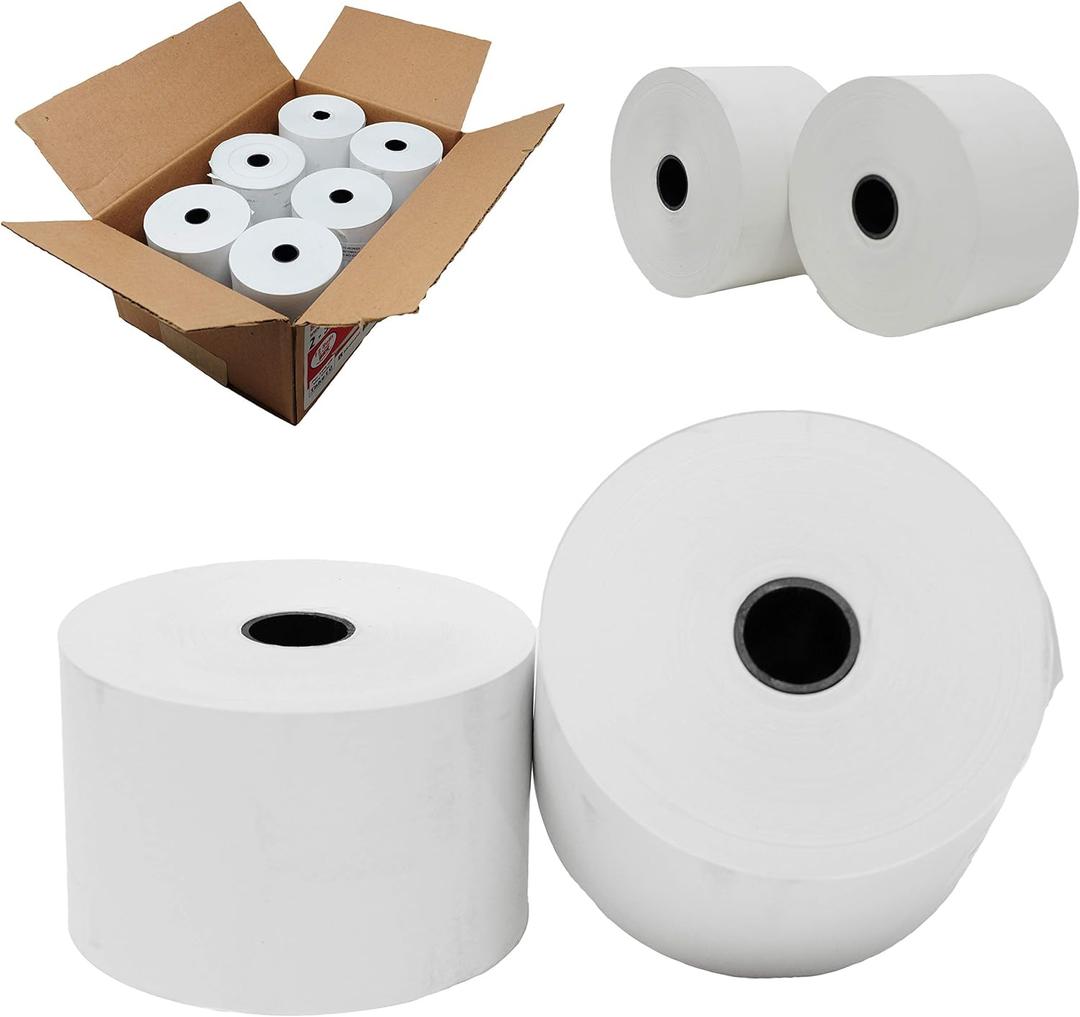 2 5/16" x 400' thermal receipt paper rolls (12 Rolls) for Dresser Wayne Gas System Receipt Paper/Island Printer Pay-At-The-Pump Thermal Paper BPA Free
