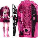 Monster High Skulltimate Secrets Doll & Accessories Set, Monster Mysteries Draculaura with Dress-Up Closet & 19+ Surprises Including Clothes