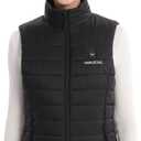 Venustas Women's Heated Vest with Battery, Up to 20HRS of Warmth, Winter Quilted Vest for Outdoor (Black)