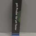 Food pH Meter Replaceable pH Probe, Digital pH Tester Temperature Electrode with ATC, White Plastic Housing with Spear Tip pH Sensor and Temp Stainless Steel Tip for Food and Water Testing