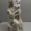 Avalon Gallery Garden Statue - Stone Resin Indoor/Outdoor Catholic Sculpture, 20" Tall, Jesus with Child (Multicolor)