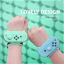Dance Wristband Compatible with Switch Controllers, Adjustable Elastic Wrist Strap for Motion Game Controllers, Secure Hands-Free Band for Dance & Fitness Games, 2 Pack Black
