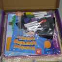 Coogam Handwriting Hundred Board, Math Manipulative Wooden Montessori 1-100 Number Toys, Alphabet Writing Practice for Preschool Educational Activity, Fine Motor Learning Game for Kids Age 3-8