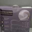 Heated Blanket Electric Blanket,Cozy Faux Rabbit Fur & Soft Flannel Warm Heater Throw Blanket with 5 Fast Heating Levels &10Hours Auto-Off Over-Heat Protection50" x 60" (Grey)