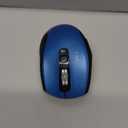 Wireless Mouse with Bluetooth, USB A, USB C Receiver, Rechargeable, Full Size Mouse, Ergonomic, Silent, for MacBook/Laptop/Computer/PC/iPad-Blue