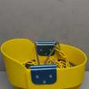 Yellow High Back Full Bucket Playset Toddler Swing with Plastisol-Coated Chains