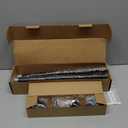 Zeerobee Curtain Rods for Windows 48 to 84, 1 Inch Adjustable Heavy Duty Black Curtain Rod, Outdoor Indoor Room Divider Modern Drapery Pole, 48-86"