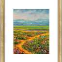 Golden State Art,16x20 Ornate Picture Frame Holds 11x14 Photo,Vintage Gold