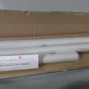 Extra Long Tension Curtain Rod No Drill by EZFurni, 82–123 Inch Heavy Duty Tension Rod with Lock-In Stability, Spring-Loaded Non-Slip Secure Hold for Shower, Window, Patio, 1.26" Diameter, White