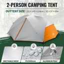 Forceatt Tent for 2 and 3 Person is Waterproof and Windproof, Camping Tent for 3 to 4 Seasons,Lightweight Aluminum Pole Backpacking Tent Can be Set Up Quickly,Great for Hiking