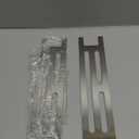 Teenyyou 2 Pcs 316 Stainless Steel Shower Niche Shelf Insert - 3mm Ultra-Thin Brushed Metal Divider for 12" Prefabricated Niches, Marine Grade Floating Shelf for Bathroom Tile Remodel & Storage