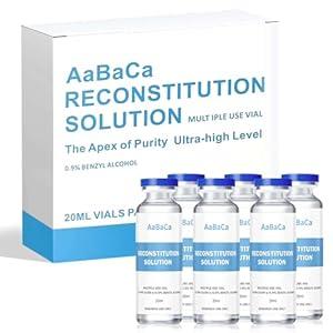 AaBaCa Rec Solution, 20ML, 6 Pack, Premium Glass Vials