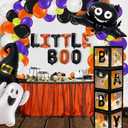 4 Pcs Halloween Decorations Balloons Boxes, Baby Shower Balloon Arch, Orange Black and White Balloons, Baby Shower Decorations Kit Photo Booth Prop