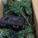 Set of 2 17 Inch Lighted Outdoor Christmas Tree with Remote, Timer, Multi-Color Lights, Battery Operated Pre-lit Frosted Pathway Urn Filler, Christmas Porch Decorations for Home, Porch & Yard