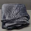 Heated Electric Blanket Full Size - 72"x84" Flannel Heating Blanket with 10 Heating Levels & 5 Time Settings Over-Heat Protection, Winter Warmer for Adults with ETL Certification Grey