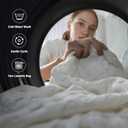 Aganear Cooling Blanket Queen Size for Hot Sleepers,Lightweight Cotton Summer Blanket of Rayon Derived from Bamboo.Waffle Weave Luxury Throws for Bed,Couch and Sofa.White,90x90 Inches