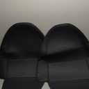 Leather Seat Back Protector Designed for Tesla Model Y Model 3 Model S/X Accessories(Includes 2025 New Model Y & 2024-2025 Model 3 Highland), Wear-Resistant Kick Mats with Organizer Pocket, Set of 2 (Black)