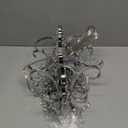 Edvivi Amorette Mini Chandelier Chrome Crystal Chandeliers, 1 Light Modern Elegant Glam Ceiling Light Fixture Chrome, Adjustable Hanging Lighting for Closet, Bedroom, Girls Room, Kitchen Island