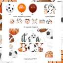 Sports Baby Shower Decorations for Boy, Sports It's a Boy Backdrop, Cake Topper, Cupcake Toppers, Balloons, Welcome Baby Football Basketball Soccer Baseball Baby Shower Decorations
