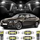21 Pieces Interior LED Lights Replacement for BMW 5 Series F10 F11 Sedan Wagon Touring 2010-2016 White LED Interior Bulb with Install Tool