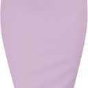 Women's Premium High Waist Nylon Ponte Stretch Office Pencil Skirt (XX-Large, Lilac)