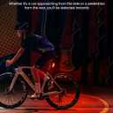 RAVEMEN TR150/TR250 Bike Tail Light, 280° Visible Bike Rear Light with Brake Detection and Auto On Off Feature, 3 Mounting Options
