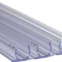 Novelty Lights 10 Pcs 1/2 Inch Rope Light Track Channel, Made in USA 3 Feet Long, UV Protected PVC Plastic Clear Mounting Rope Light Channel for Indoor Outdoor