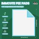 IMMCUTE 50 Pack Dog Pee Pads, 30"x36" Great Value Puppy Pads XL, Pee Pads for Dogs Extra Large, Wee Wee Pads for Potty Training, Disposable Doggie Pads Super Absorbent & Leak-Proof
