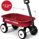 Radio Flyer Mini Classic Red Wagon for Kids, 12.5" Toy Wagon For Kids Aged 1.5+, Play-Size Version of the Classic, Durable Rolling Wheels & Steel Body, Working Handle, For Toys, Crafts & Gift Displays