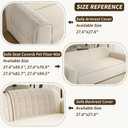 Couch Covers for Dogs Washable, 27.6"x70.9" Non Slip Couch Covers for Loveseat Sofa Pet Friendly, Soft Fuzzy Sofa Covers for Pet, Dog Couch Cover Furniture Protector(1PC,Beige White)