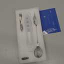 BSRGMS Milk Frother Handheld for Coffee, Electric Whisk 3 Speed Adjustable, Drink Mixer with Stainless 3 Whisks, Rechargeable Hand Frother Wand, Foam Maker for Latte Cappuccino Matcha Egg Silver