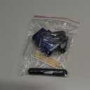 for AirPods Pro 3 Case (2025) with Phone Stand,with Automatic Snap Switch Carbon Fiber Design Protection Cover with Cleaning Pen,Balck (Blue)