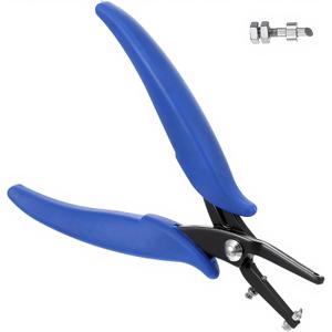 Metal Hole Punch Pliers,1/16 Round Small Hole Punch Pliers for Sheet Metal, Long Jaw Single Holes Puncher for Watch Band, Faux Leather, Earring, Fabric