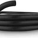 Alpine Corporation 25 Ft. PVC Ultra-Flex Hose with 1-1/4" Inside Diameter for S-4 Fittings, Black